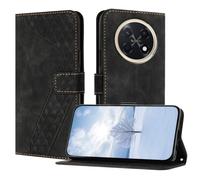 OKZone Funda para Huawei Enjoy 90 Pro MAX 5G,PU Cuero Flip Carcasa Fundas Móvil de Tapa Libro Caso Piel PU Billetera Case Telefono Cubrir Móvil Cover con Cáscara de TPU(Negro)
