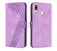 OKZone Funda para Huawei Honor 10 Lite/20 Lite/10i/20i/P Smart 2019, PU Cuero Flip Carcasa Fundas Móvil de Tapa Libro Caso Piel PU Case Telefono Cubrir Móvil Phone Cover con Cáscara de TPU (Púrpura)