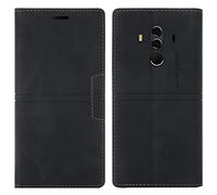 OKZone Funda para Huawei Mate 10 Pro, Carcasa Huawei Mate 10 Pro Libro con Tapa de Cuero Piel Wallet Case Flip Cover con Kickstand, Magnetica, Ranuras para Tarjetas para Huawei Mate 10 Pro (Negro)