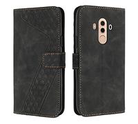 OKZone Funda para Huawei Mate 10 Pro, PU Cuero Flip Carcasa Fundas Móvil de Tapa Libro Caso Piel PU para Huawei Mate 10 Pro, Billetera Tarjetero Case Telefono Cubrir Móvil Phone Cover(Negro)