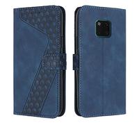 OKZone Funda para Huawei Mate 20 Pro, PU Cuero Flip Carcasa Fundas Móvil de Tapa Libro Caso Piel PU para Huawei Mate 20 Pro, Billetera Tarjetero Case Telefono Cubrir Móvil Phone Cover(Azul)
