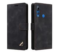 OKZone Funda para Huawei P Smart Z/Huawei Y9 Prime 2019, Premium PU Cuero Cierre Magnético Tipo Libro Flip Folio Carcasa Soporte Plegable Ranuras para Tarjetas Cáscara de TPU (Negro)