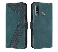 OKZone Funda para Huawei P Smart Z/Y9 Prime 2019, PU Cuero Flip Carcasa Fundas Móvil de Tapa Libro Caso Piel PU, Billetera Tarjetero Case Telefono Cubrir Móvil Phone Cover con Cáscara de TPU (Verde)