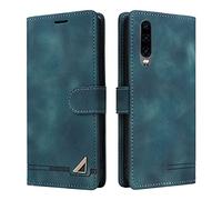 OKZone Funda para Huawei P30, Premium PU Cuero Cierre Magnético Tipo Libro Flip Folio Carcasa Soporte Plegable Ranuras para Tarjetas Cáscara de TPU para Huawei P30 (Verde)
