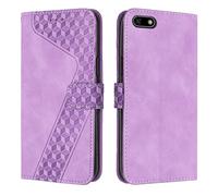 OKZone Funda para Huawei Y5 2018/Honor 7S/Y5 Prime 2018, PU Cuero Flip Carcasa Fundas Móvil de Tapa Libro Caso Piel PU Billetera Tarjetero Case Telefono Cubrir Móvil Phone Cover (Púrpura)