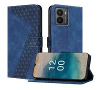 OKZone Funda para Nokia HMD Fusion, PU Cuero Flip Carcasa Fundas Móvil de Tapa Libro Caso Piel PU Billetera Case Telefono Cubrir Móvil Cover con Cáscara de TPU(Azul)