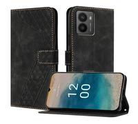 OKZone Funda para Nokia HMD Fusion, PU Cuero Flip Carcasa Fundas Móvil de Tapa Libro Caso Piel PU Billetera Case Telefono Cubrir Móvil Cover con Cáscara de TPU(Negro)