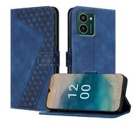OKZone Funda para Nokia HMD Pulse/Pulse+/Pulse Pro, PU Cuero Flip Carcasa Fundas Móvil de Tapa Libro Caso Piel PU Billetera Case Telefono Cubrir Móvil Cover con Cáscara de TPU(Azul)