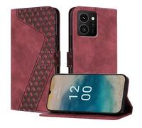 OKZone Funda para Nokia HMD Skyline, PU Cuero Flip Carcasa Fundas Móvil de Tapa Libro Caso Piel PU Billetera Case Telefono Cubrir Móvil Cover con Cáscara de TPU(Rojo)