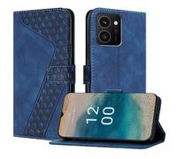 OKZone Funda para Nokia HMD Skyline, PU Cuero Flip Carcasa Fundas Móvil de Tapa Libro Caso Piel PU Billetera Case Telefono Cubrir Móvil Cover con Cáscara de TPU(Azul)