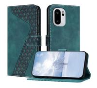 OKZone Funda para OnePlus Ace 6 5G/Ace 6T 5G/15R 5G, PU Cuero Flip Carcasa Fundas Móvil de Tapa Libro Caso Piel PU Billetera Case Telefono Cubrir Móvil Cover con Cáscara de TPU(Verde)