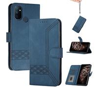 OKZone Funda para OnePlus Nord N100, Funda Libro Suave OnePlus Nord N100 Funda con Tapa, Cubre PU Cuero Carcasa OnePlus Nord N100 Magnético Caso Cartera Móvil Case para OnePlus Nord N100 (Azul)