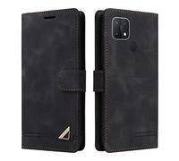 OKZone Funda para OPPO A15 4G/A15S, Premium PU Cuero Cierre Magnético Tipo Libro Flip Folio Carcasa Soporte Plegable Ranuras para Tarjetas Cáscara de TPU para OPPO A15 4G/A15S (Negro)