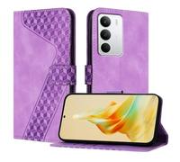 OKZone Funda para Realme C71, PU Cuero Flip Carcasa Fundas Móvil de Tapa Libro Caso Piel PU Billetera Case Telefono Cubrir Móvil Cover con Cáscara de TPU(Púrpura)