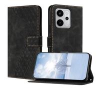 OKZone Funda para Realme P4 Power 5G,PU Cuero Flip Carcasa Fundas Móvil de Tapa Libro Caso Piel PU Billetera Case Telefono Cubrir Móvil Cover con Cáscara de TPU(Negro)