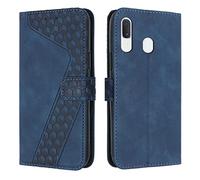 OKZone Funda para Samsung Galaxy A20E/A10E, PU Cuero Flip Carcasa Fundas Móvil de Tapa Libro Caso Piel PU para Samsung A20E/A10E, Carcasa Galaxy A20E/A10E con Tapa Case Telefono Móvil Cover (Azul)