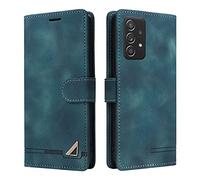OKZone Funda para Samsung Galaxy A72, Premium PU Cuero Cierre Magnético Tipo Libro Flip Folio Carcasa Soporte Plegable Ranuras para Tarjetas Cáscara de TPU para Samsung Galaxy A72 (Verde)