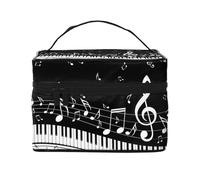 Ola de Notas Musicales, Bolsa de Maquillaje Bolsa de cosméticos Bolsa de Aseo de Viaje portátil Estuche para lápices