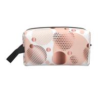 Ola de Oro Rosa, Bolsa de Maquillaje Bolsa de cosméticos Bolsa de artículos de tocador de Viaje portátil Organizador de Bolsa de Maquillaje