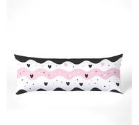 Ola Funda de Almohada 40x145cm, Fundas Cojines Raya Terciopelo Almohada Doble Cara Impresión, Suave Mejorar la Calidad del Sueño con Cremallera Invisible para Sofá Cama Decoración Hogar Sala,Model1287
