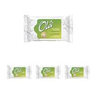OLA Papel Higiénico Humedecido con Extracto de Manzanilla y Ácido Láctico Desechable - (40 Piezas) Papel Humedecido - Combinación de papel húmedo y toallita, piel sensible - 40 Piezas (Paquete de 4)