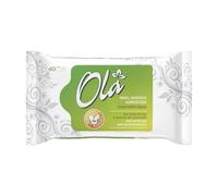 OLA Papel Higiénico Humedecido con Extracto de Manzanilla y Ácido Láctico Desechable - (40 Piezas) Papel Humedecido - Combinación de papel húmedo y toallita, piel sensible - 40 Piezas