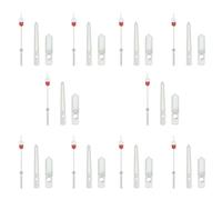 Oladfiop 10X SBDX001/SBDC001/SKX007/SRP777 - Juego de manecillas para reloj NH35 NH36, 3 agujas luminosas , plata