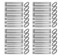 Oladfiop Juego de 4 protectores de diapasón de guitarra, acero inoxidable, diapasón de bajo, herramienta para construir violines, diapasón de guitarra, protección para traer