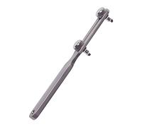 Oladfiop Juego de reparación de relojes, caja lateral ajustable, extractor de tapa, tornillo, , batería, herramienta de dientes cuadrados, plata, Quadratischer Zahn