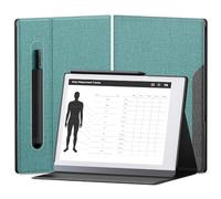 OLAIKE Book Folio Case para Remarkable 2 Paper Tablet 10.3" 2020, Fabric Smart Cover con Bolsillo para bolígrafo, diseño de Soporte Plegable Estable, Verde Gris