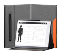 OLAIKE Book Folio Case para Remarkable 2 Paper Tablet 10.3" 2020, Fabric Smart Cover con Bolsillo para bolígrafo, diseño de Soporte Plegable Estable, Gris y Naranja