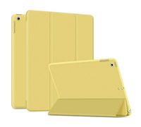 OLAIKE- Estuche Blando para el Nuevo iPad 10.2 8th Gen 2020 / iPad 7th Generation 10.2 "2019, Auto Sleep/Wake Slim Lightweight Tri Fold Stand Case, Soft TPU Back Cover para iPad 10.2 Inch, Amarillo
