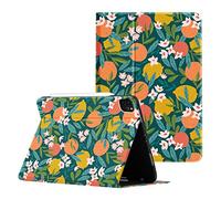 OLAIKE Soft TPU Contraportada para iPad Pro 11 Estuche de 2da generación 2020 y 2018 con Soporte para lápiz: Compatible con Pencil 2 Carga inalámbrica, Auto Sleep/Wake, The Flowers and Fruits