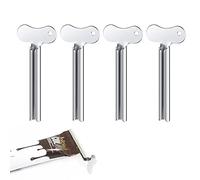 Olakin 4 Piezas Exprimidor de Tubos de Acero Inoxidable, Exprimidor de Pasta de Dientes