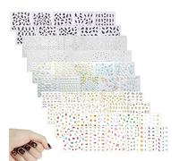 Olakin Pegatinas Uñas[50 Pcs], Nail Art Stickers, Pegatinas Uñas Decorativas, Decorativa Etiqueta Adhesivos para Decoraciones de Uñas de Bricolaje