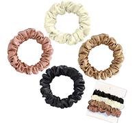 Olakin Coletero de Seda para Pelo [4PCS], para el Cabello Scrunchies Velvet Elástico Bandas, Elástico Gomas de Pelo Para Mujeres Niñas Accesorios, Scrunchies para moños trenzas(Multicolor)