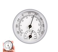 Olakin Termómetro de Interiores y Medidor de Humedad, Higrómetro Termómetro Análogo para Una Regulación Fiable y Cómoda de La Temperatura Ambiente