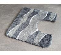 Olanda Antracita Alfombra de Wc Con Corte 55x50cm. Altura Del Pelo :