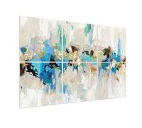 Olanglab Paneles acústicos artísticos, arte acústico de pared de 72 x 48 pulgadas, paquete de 6 paneles absorbentes de sonido, paneles decorativos de espuma a prueba de sonido, mejor decoración que la