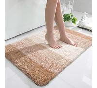 OLANLY Tapete de baño de Lujo de 36 x 24 Pulgadas, tapete de baño Hecho de Microfibra extrasuave y ultraabsorbente, tapete de cerdas largas y Antideslizante, para Lavar y secar a máquina, para bañera