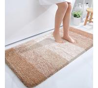 OLANLY Tapete de baño de Lujo de 47 x 24 Pulgadas, tapete de baño Hecho de Microfibra extrasuave y ultraabsorbente, tapete de cerdas largas y Antideslizante, para Lavar y secar a máquina, para bañera