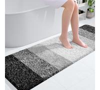 OLANLY Tapete de baño de Lujo de 59 x 20 Pulgadas, tapete de baño Hecho de Microfibra extrasuave y ultraabsorbente, tapete de cerdas largas y Antideslizante, para Lavar y secar a máquina, para bañera