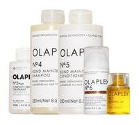 Olaplex Set de cuidado «Mega» (N.º 3PLUS 100 ml + N.º 4 250 ml + N.º 5 250 ml + N.º 6 100 ml + N.º 7 30 ml)
