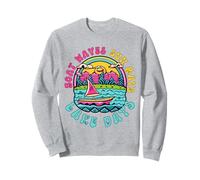 Olas del Barco Rayos de Sol Días del Lago, Divertidas Vacaciones de Verano en la Playa Sudadera