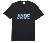 Olas del mar de Jade - Nombre Personalizado Ocean Beach Art Comfort Colors Adult Heavyweight T-Shirt