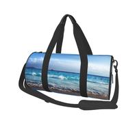 Olas En La Playa De La Isla Seychelles Al Atardecer, Bolsa de Viaje de Gran Capacidad, Bolso Redondo, Bolsa de Viaje Deportiva, Bolsa de Mano, Bolsa de Fitness