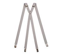 Olata Tirantes Clásicos en X con Clips - 2 cm de Ancho. Gris Claro