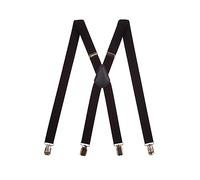 Olata Tirantes Finos Con Cierre De Clip Unisex Ajustables En Forma De X Con Clips Metálicos- 2.5 cm. Azul Marino