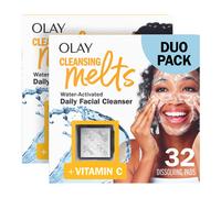 Olay Cleansing Melts Vitamin C Face Cleanser 64 Ct. Total (2 x 32 ct.) Lavado facial activado por agua para limpiar el tono y actualizar