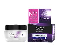 Olay Crema Antiarrugas Firme y Levante, Hidratante, Antienvejecimiento de Noche - Pack de 4 x 50 ml